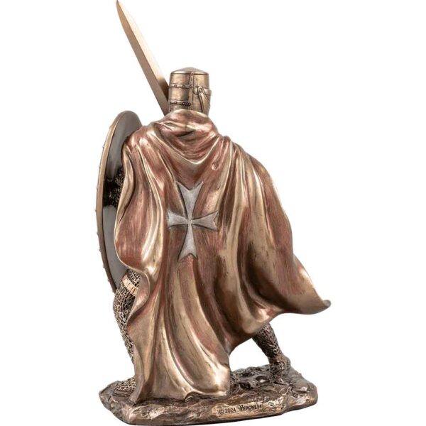 Knight Templar with Sword and Shield Statue
