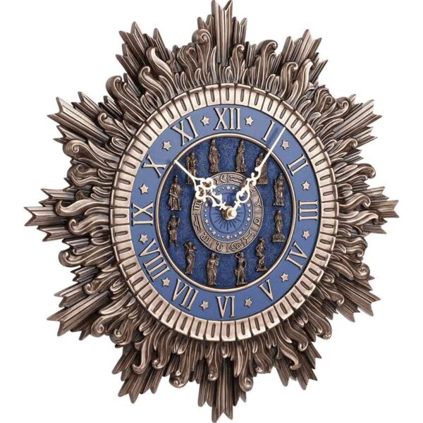 Greek Olympian Pantheon Wall Clock