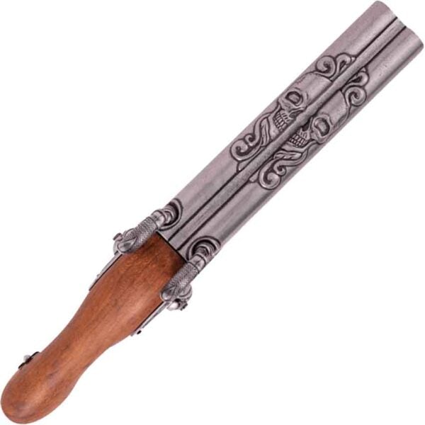 19th Century Double Barrel Pirate Pistol