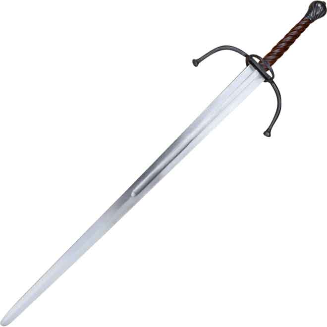 German Longsword with Twisted Wood Grip