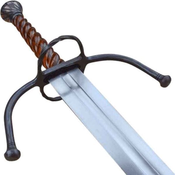 German Longsword with Twisted Wood Grip