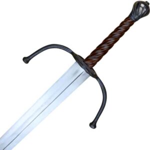 German Longsword with Twisted Wood Grip