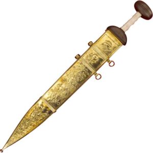 Roman Mainz Gladius with Brass Plated Scabbard