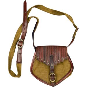 Adventurer Leather and Canvas Shoulder Pouch