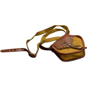 Adventurer Leather and Canvas Shoulder Pouch