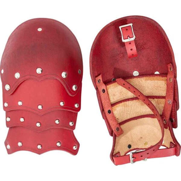 Solomon Studded Leather Pauldrons