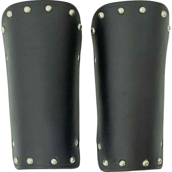 Solomon Studded Leather Arm Bracers