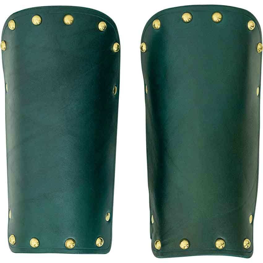 Solomon Studded Leather Arm Bracers