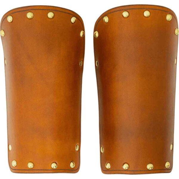 Solomon Studded Leather Arm Bracers