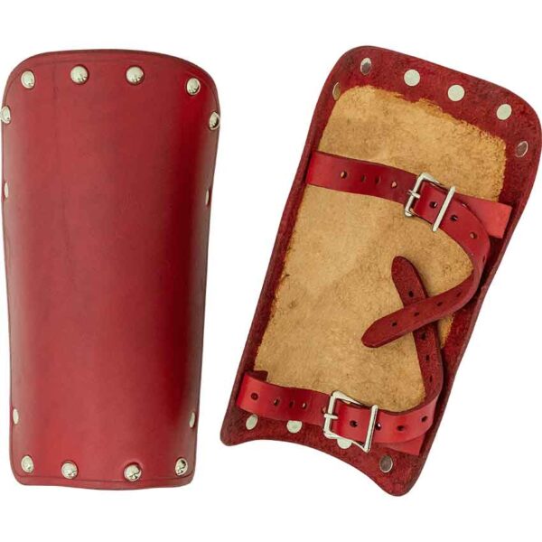 Solomon Studded Leather Arm Bracers