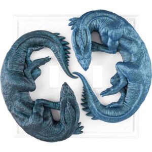 Dual Dragon Light Switch Cover
