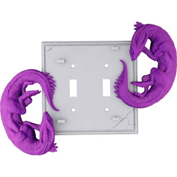 Dual Dragon Light Switch Cover