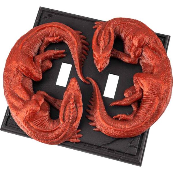 Dual Dragon Light Switch Cover