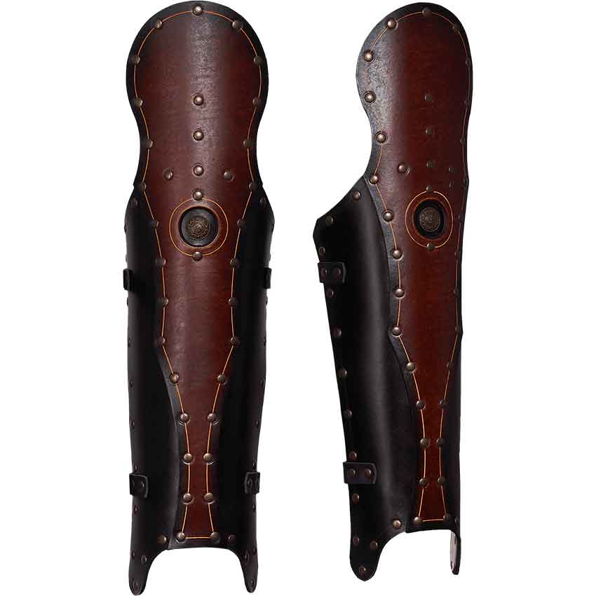 Roman Leather Greaves