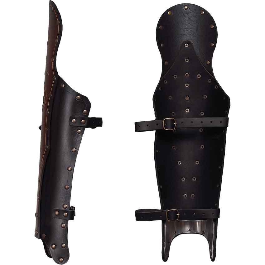 Roman Leather Greaves