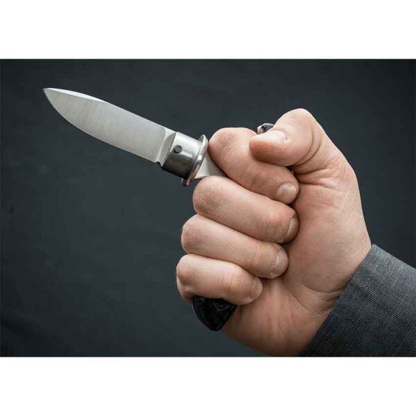OSCI-I Carbon Fiber Sword Cane with Lockback Knife