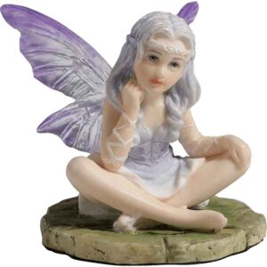 Lavender Thinking Fairy Statue