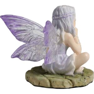 Lavender Thinking Fairy Statue