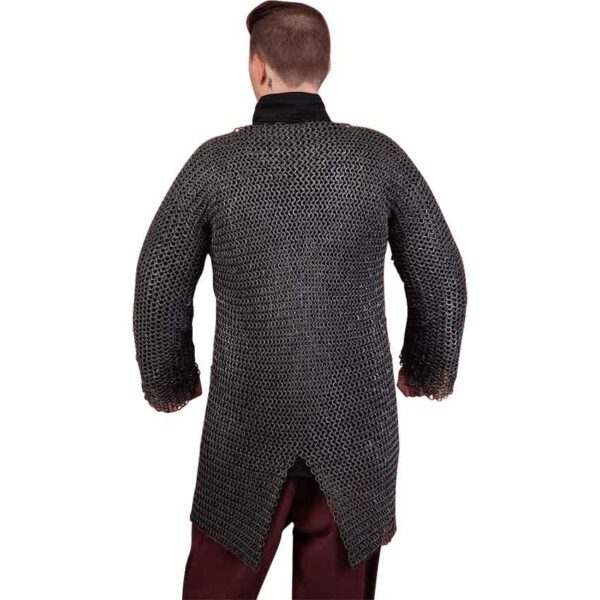 Riveted Aluminum Chainmail Hauberk - 10mm Round Rings - Image 2