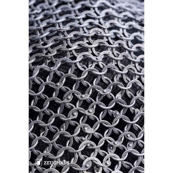 Riveted Aluminum Chainmail Hauberk - 10mm Round Rings - Image 3