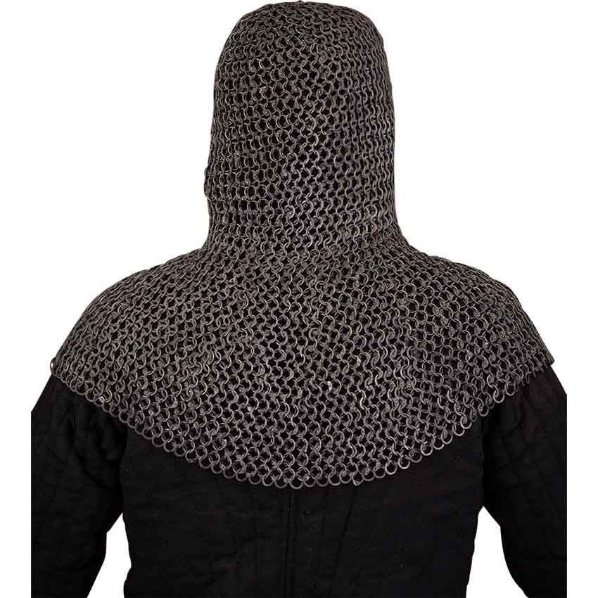 Riveted Aluminum Chainmail Coif - 10mm Round Rings