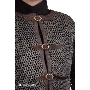 Buckled Aluminum Chainmail Haubergeon - 10mm Round Rings