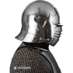 Bellows Face Sallet Helmet - Polished