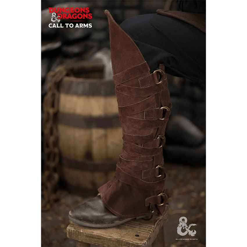 Dungeons & Dragons Leather Gaiters Type 1 Black