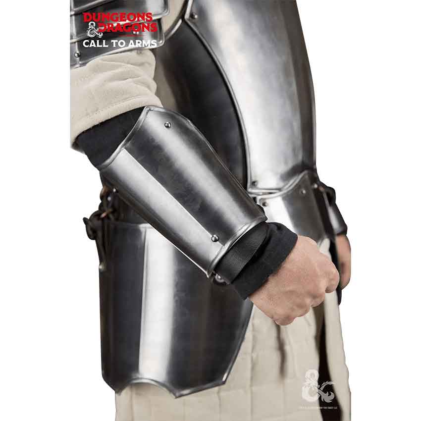 Dungeons & Dragons Steel Bracers - Polished