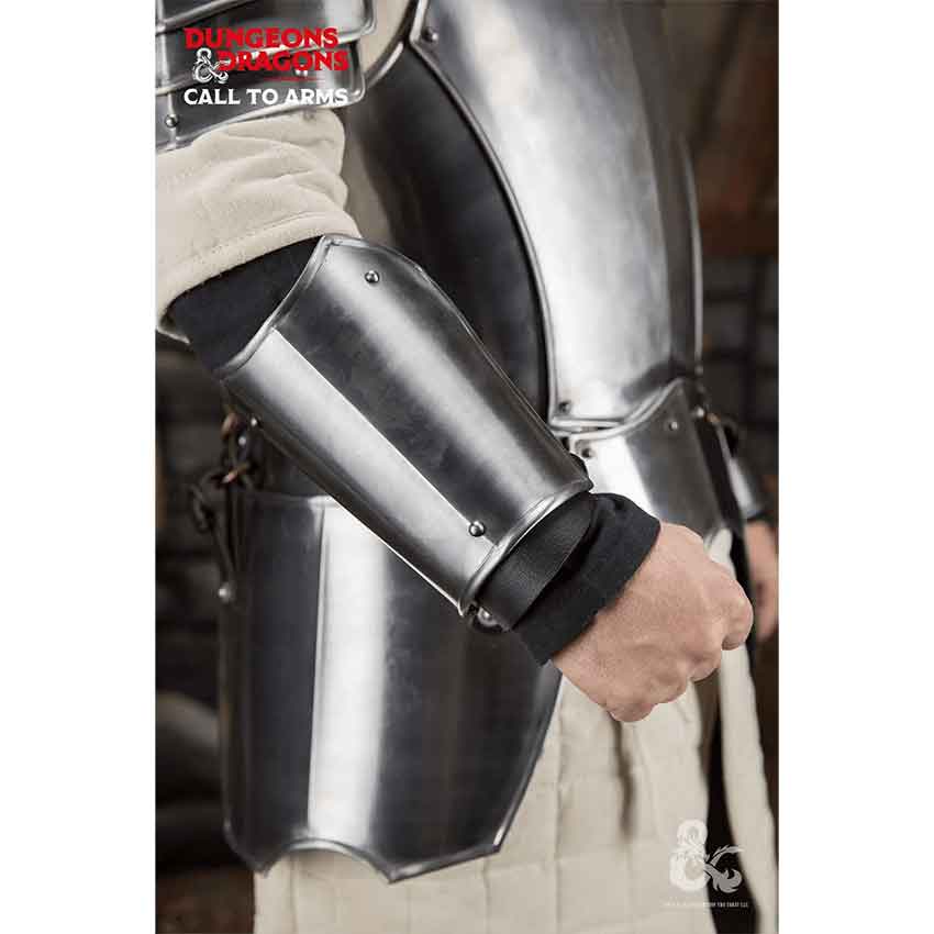 Dungeons & Dragons Steel Bracers - Polished
