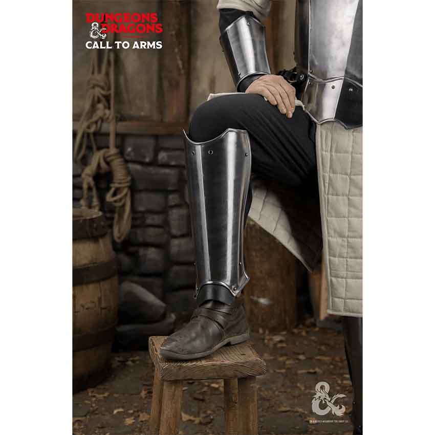 Dungeons & Dragons Steel Greaves - Polished