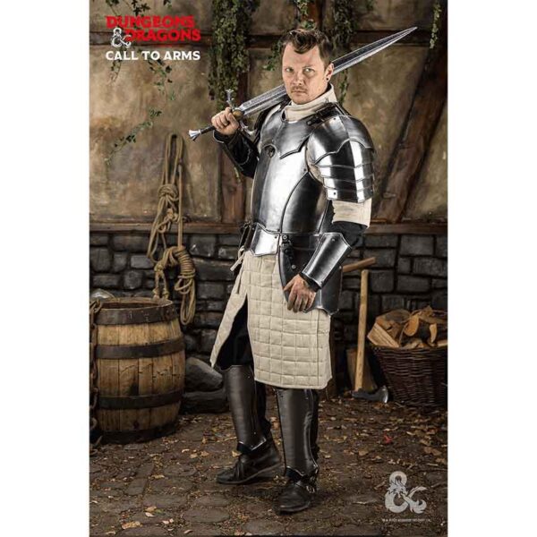 Dungeons & Dragons Steel Pauldrons - Polished