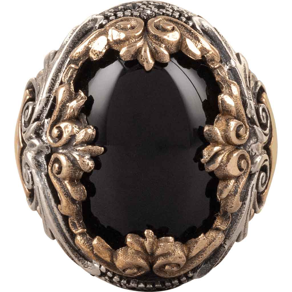 Onyx Medieval Fantasy Ring
