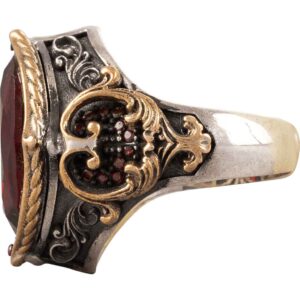 Red Gothic Vampire Ring