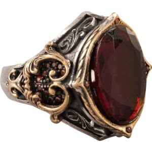 Red Gothic Vampire Ring