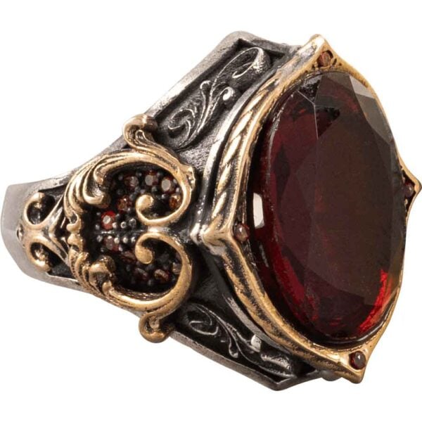 Red Gothic Vampire Ring
