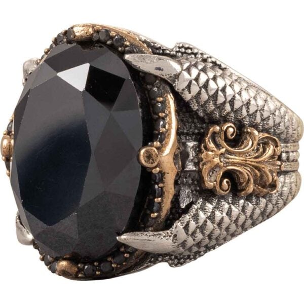 Silver Dragon Claw Ring