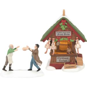 Dressed Turkey Auction Set - Dickens Village by Department 56