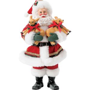 Double Deer - Santa Figurine by Possible Dreams