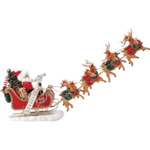 Snowy Sleighride - Santa Figurine by Possible Dreams