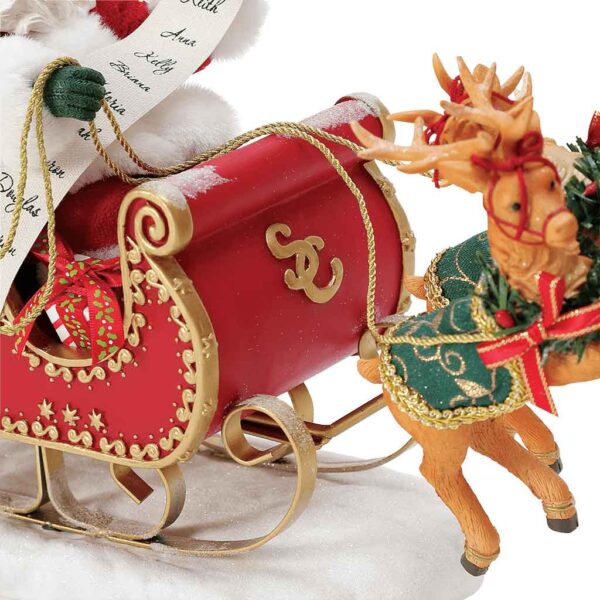 Snowy Sleighride - Santa Figurine by Possible Dreams