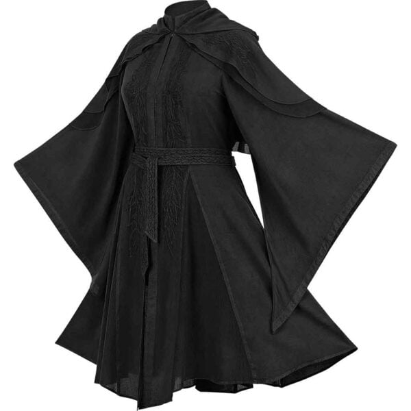 Lorana Elven Coat - Black Midnight