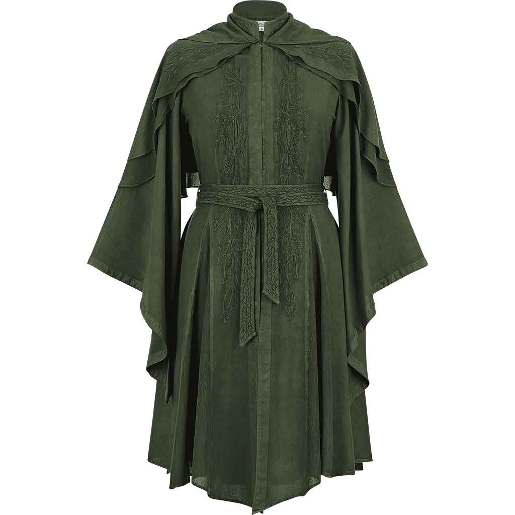Lorana Elven Coat - Moss Green - Limited Edition