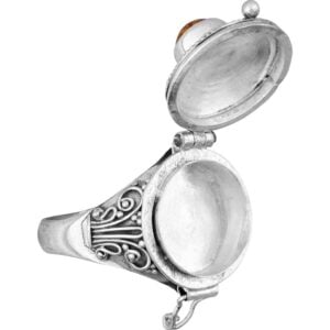 Medieval Amber Poison Ring