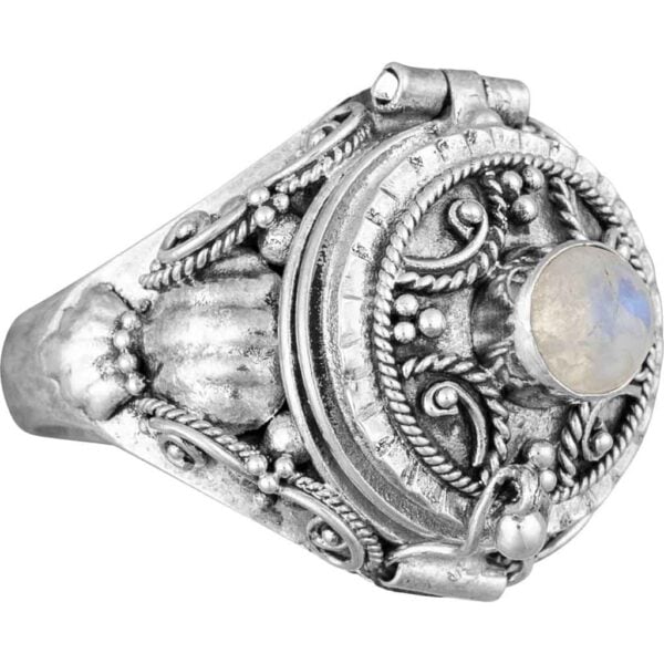 Medieval Moonstone Cross Ring