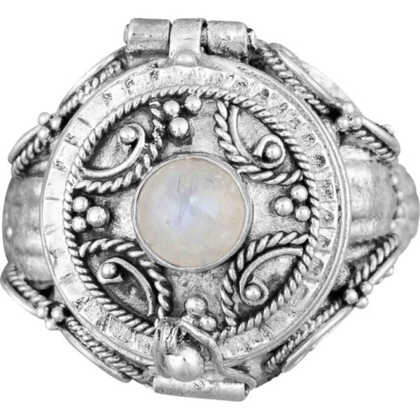Medieval Moonstone Cross Ring