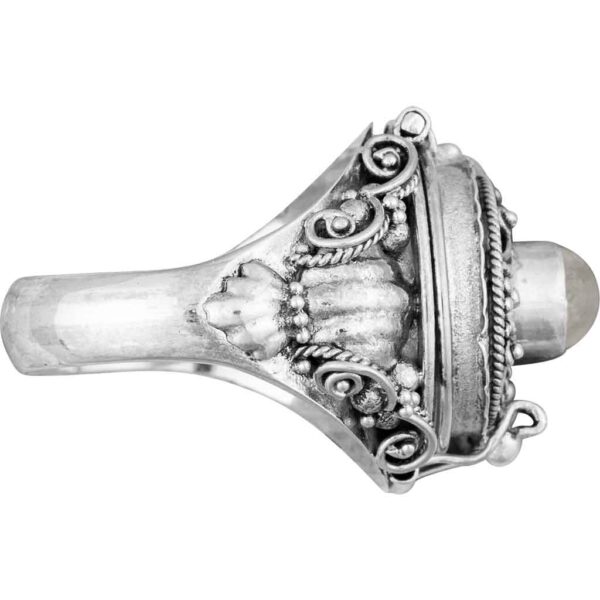 Medieval Moonstone Cross Ring