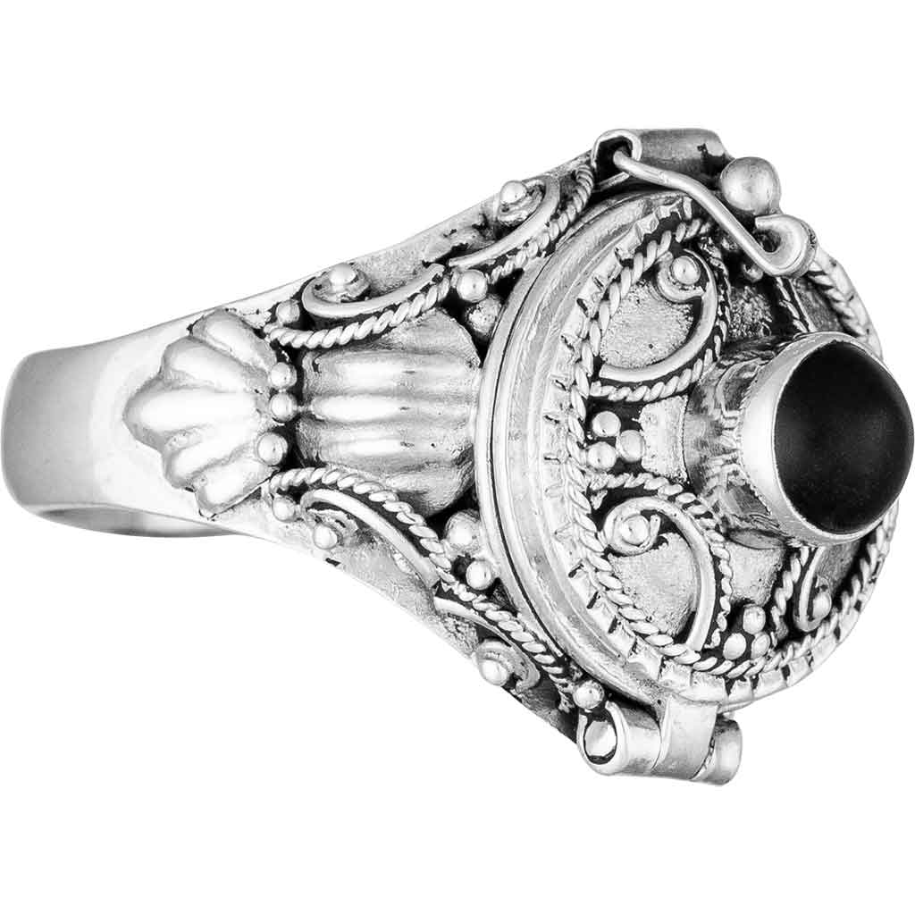 Medieval Onyx Cross Ring