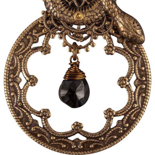 Snake and Stone Earrings
