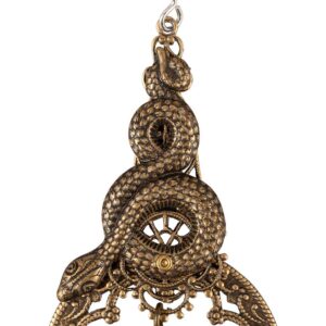 Snake and Stone Earrings